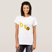 T-shirt Abeille de Betty d'animaux d'ABC (Devant entier)