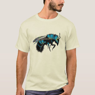 T-shirt Abeille de maçon bleue