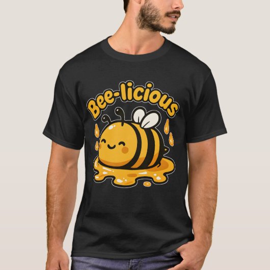 T-shirt Abeille de miel mignonne (Devant)