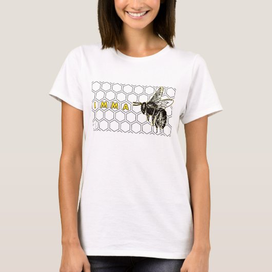 T-shirt Abeille d'IMMA (Devant)