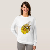 T-shirt Abeille en fleurs (Devant entier)