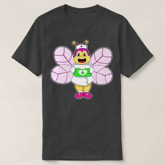 T-shirt Abeille en tant qu'infirmière avec trousse First a (Design devant)