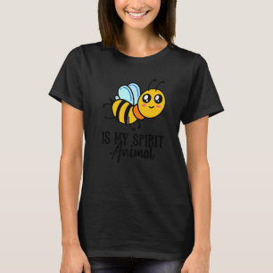T-shirt Abeille Est Mon Esprit Animal J'Ai Des Enfants Je