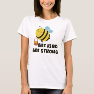 T-shirt Abeille gentille, Abeille forte Inspirationnelle