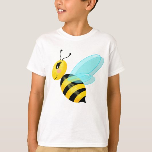 T-shirt abeille heureuse (Devant)
