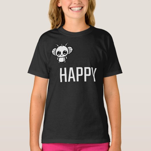 T-shirt Abeille Heureuse :) (Devant)