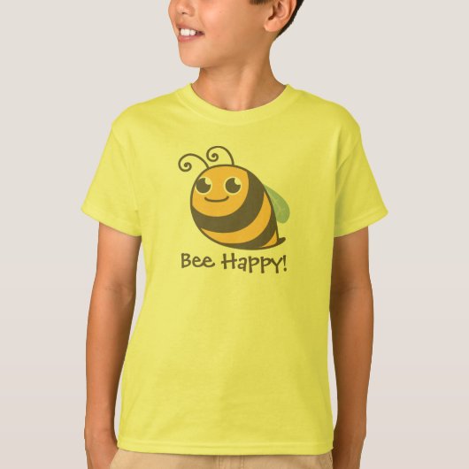 T-shirt Abeille heureuse ! Gaffez l'abeille (Devant)