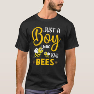 T-shirt Abeille Juste Un Garçon Qui Aime Les Abeilles Garç