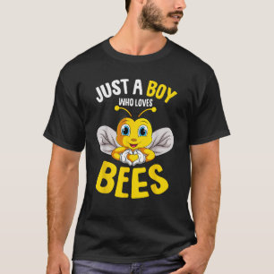 T-shirt Abeille Juste Un Garçon Qui Aime Les Abeilles Garç