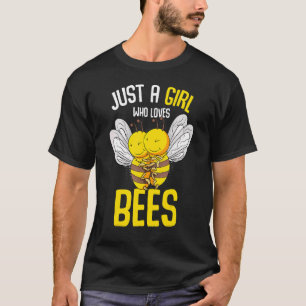 T-shirt Abeille Juste Une Fille Qui Aime Les Abeilles