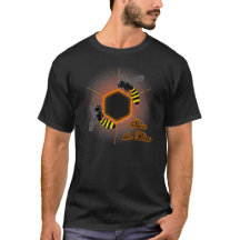 T-shirt abeille nid d'abeille brillant