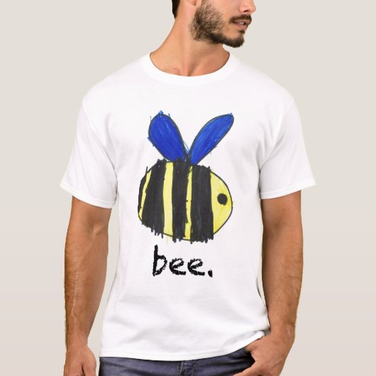 T-shirt abeille. pièce en t (Devant)