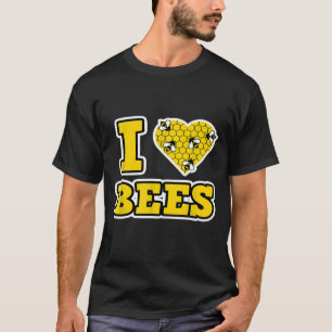 T-shirt Abeille Pour Les Femmes Et Les Hommes J'Aime Les A