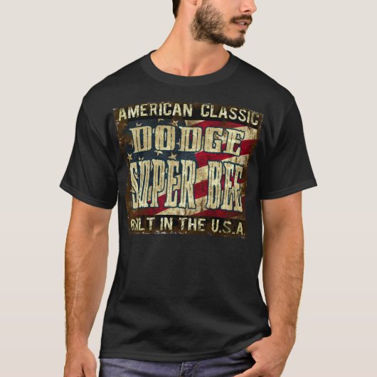 T-shirt Abeille superbe de Dodge - voiture classique (Devant)