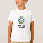 T-shirt Abeille Sur Thyme Funny Herb Insect Pun (Devant)