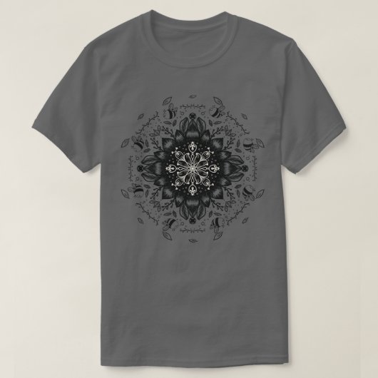 T-shirt Abeille sur un tournesol 2 (Design devant)