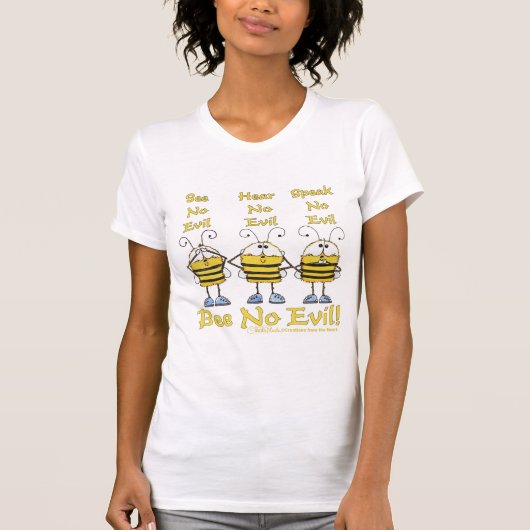 T-shirt Abeilles "Bee No Evil" (Devant)