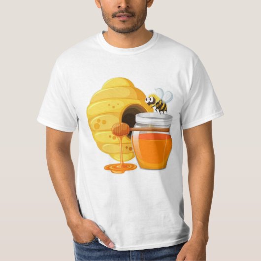 T-shirt abeilles miel (Devant)