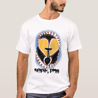 T-shirt abelam-découpage, Sepik, png