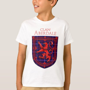 T-shirt Aberdale Tartan Scottish Plaid Lion Rampant