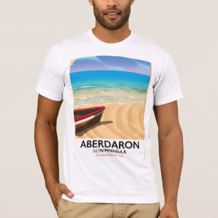 T-shirt Aberdaron, presqu'île de Llŷn, affiche de bord de