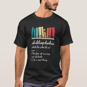 T-shirt Abibliophobia Définition Lecture Nerd Geek de livr