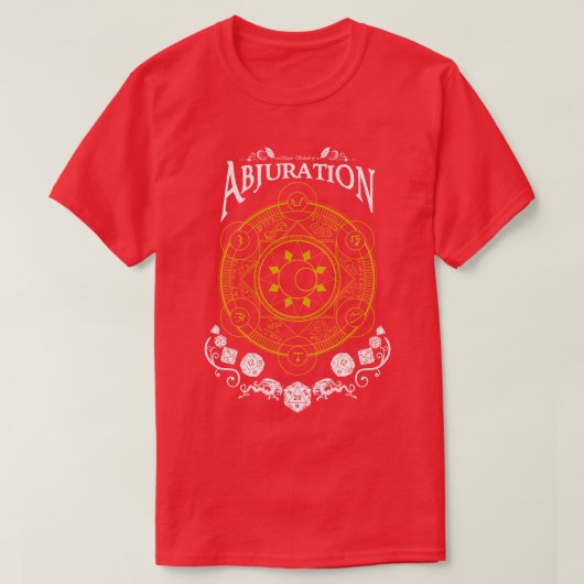 T-shirt Abjuration RPG Magic School Blanc (Design devant)