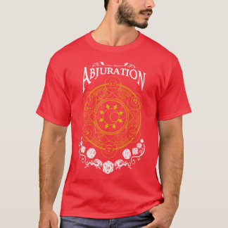 T-shirt Abjuration RPG Magic School Blanc