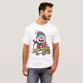 T-shirt Abominablement Cool Winter Yeti Design (Devant entier)