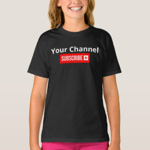 T-shirt Abonnement de canal personnalisé