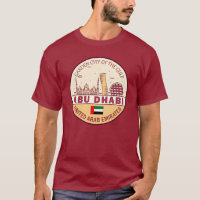 Abou Dhabi Émirats arabes unis Emblem Skyline