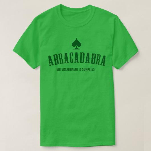 T-shirt Abracadabra Fournitures de divertissement (Design devant)
