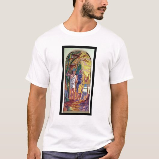 T-shirt Abraham allant offrir à Isaac son fils (Devant)