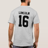 T-shirt Abraham Lincoln "16" pièce en t (Dos)