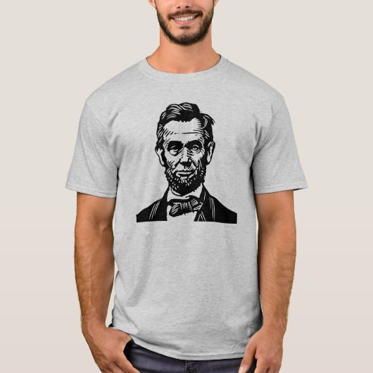 T-shirt Abraham Lincoln "16" pièce en t (Devant)