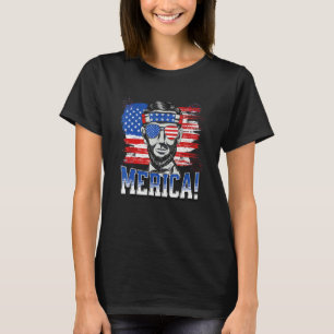T-shirt Abraham Lincoln 4 juillet Merica Hommes Femmes Ame