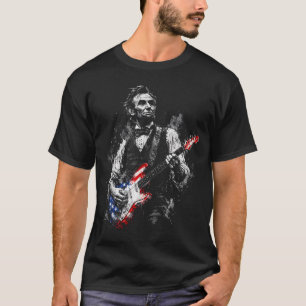 T-shirt Abraham Lincoln Abe Lincoln Jouant de la Guitare R