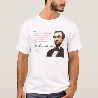 T-shirt Abraham Lincoln Chemise #4 "Une Majorité Restée"