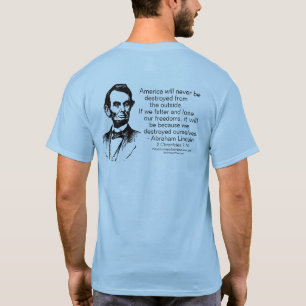T-shirt Abraham Lincoln - détruisez-vous