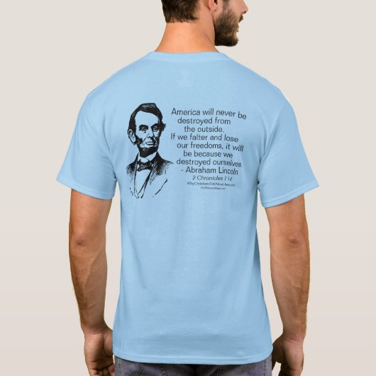 T-shirt Abraham Lincoln - détruisez-vous (Dos)