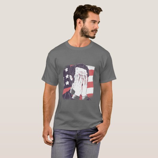 T-SHIRT ABRAHAM LINCOLN FRAIS FACEPALM (Devant entier)
