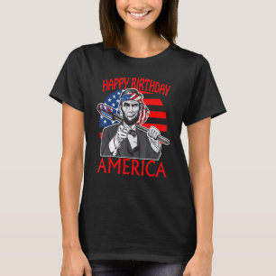 T-shirt Abraham Lincoln Joyeux anniversaire Amérique