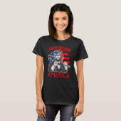 T-shirt Abraham Lincoln Joyeux anniversaire Amérique (Devant entier)