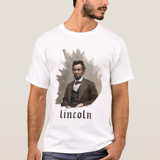 T-shirt Abraham Lincoln Portrait (Devant)