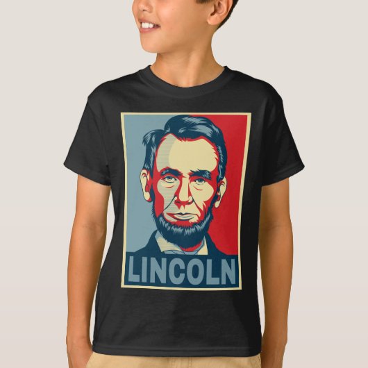 T-shirt Abraham Lincoln USA Président Hope Style (Devant)