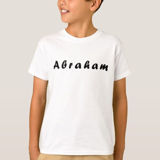 T-shirt Abraham nom, Pour Abraham (Devant)
