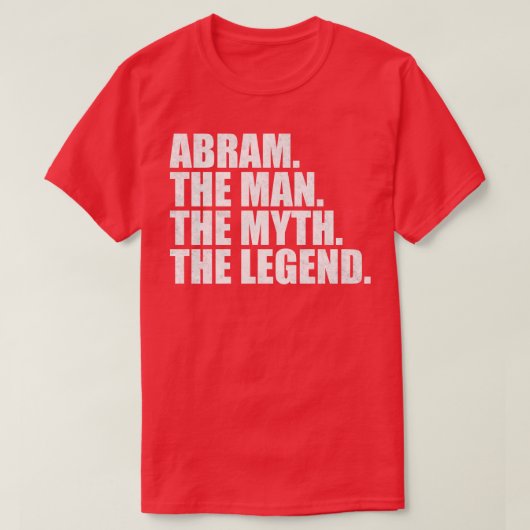 T-shirt AbramAbram Nom Abram prénom (Design devant)