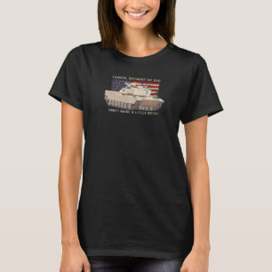 T-shirt Abrams Tank Papa Patriotique American Tanker Drape