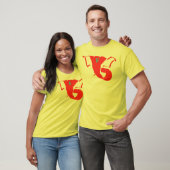 T-shirt Abrégé sur jaune Ganesh (Unisexe)