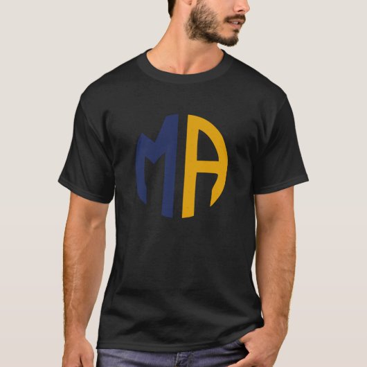 T-shirt Abréviation de Massachusetts State (Devant)